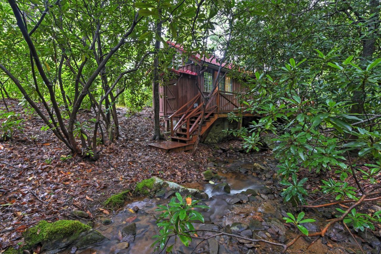 Serene Creekside Cottage Near Asheville Fire Pit Candler Екстер'єр фото